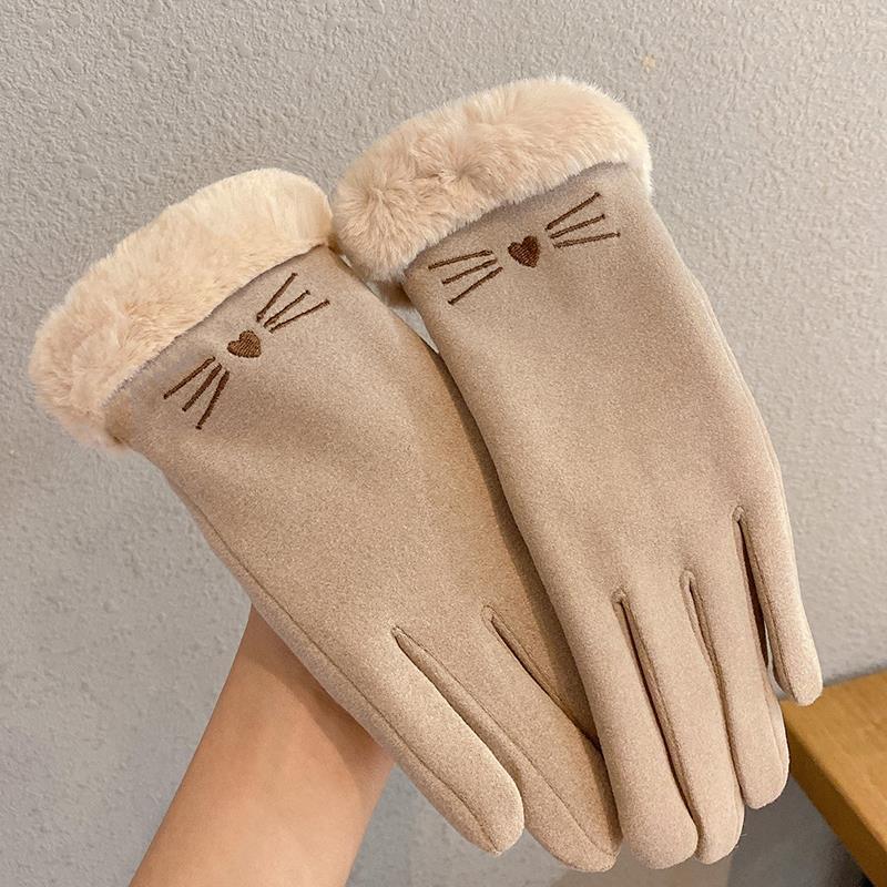 Faux Fur Winter Gloves