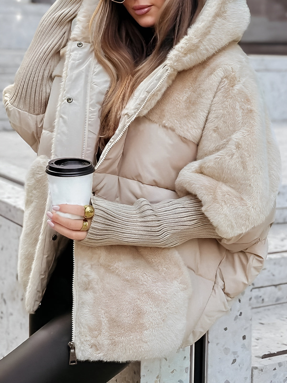 Faux Fur Puffer Jacket
