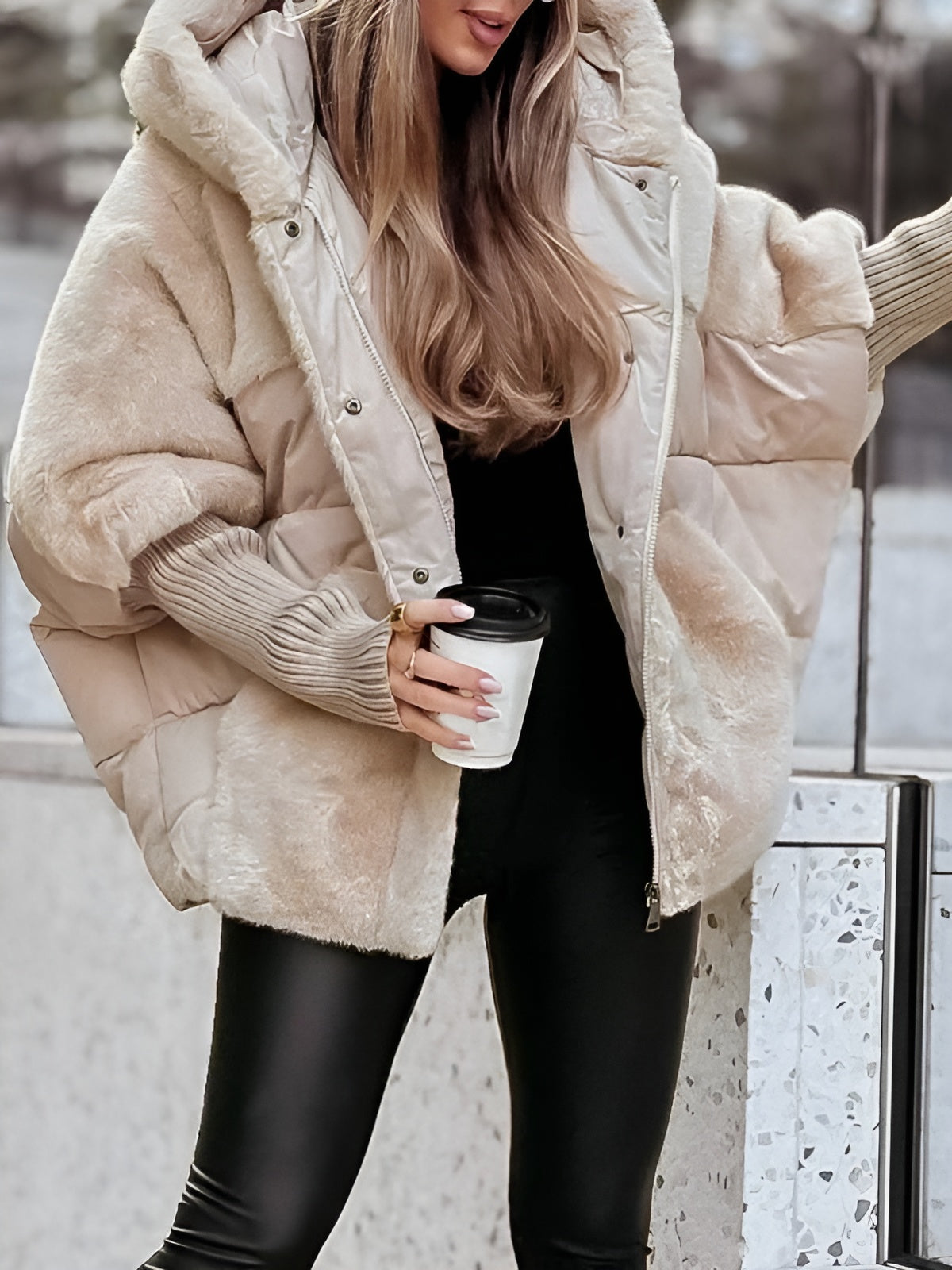 Faux Fur Puffer Jacket