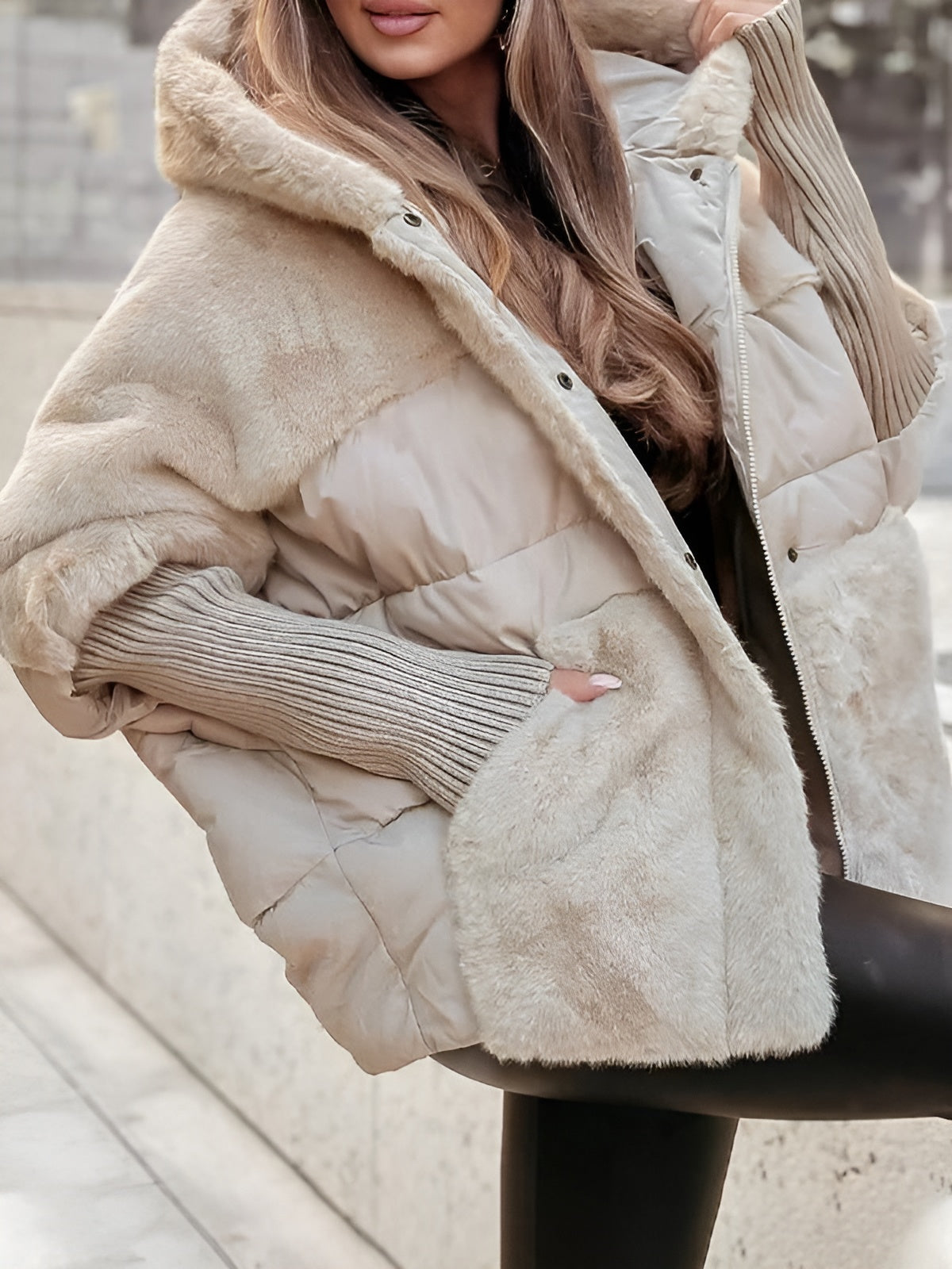 Faux Fur Puffer Jacket