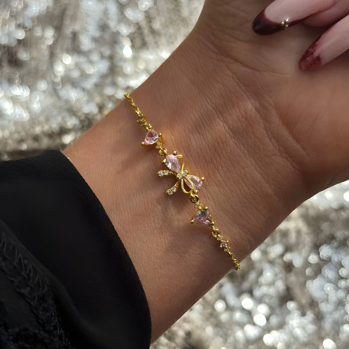 Bow Charm Bracelet