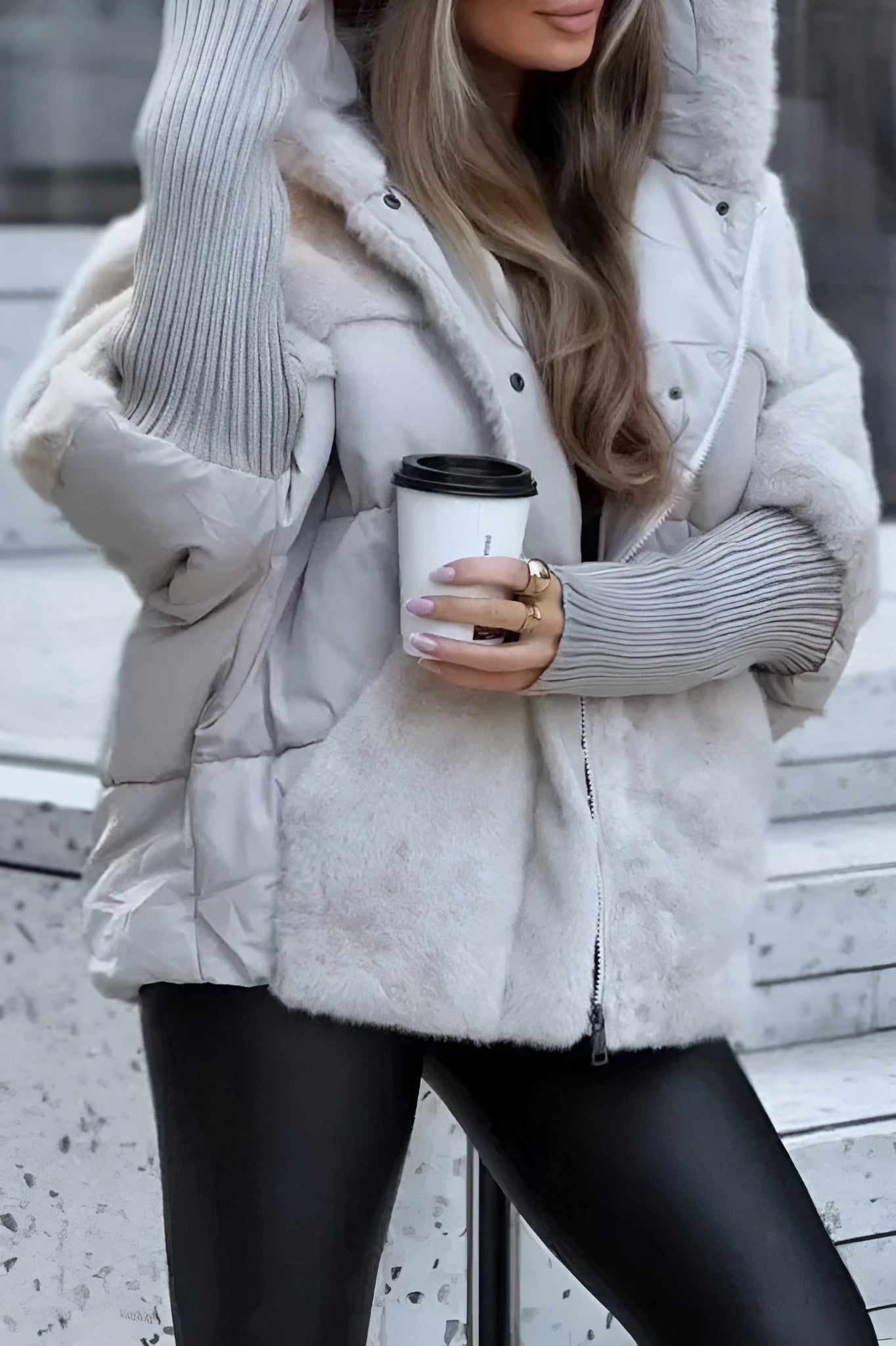 Faux Fur Puffer Jacket