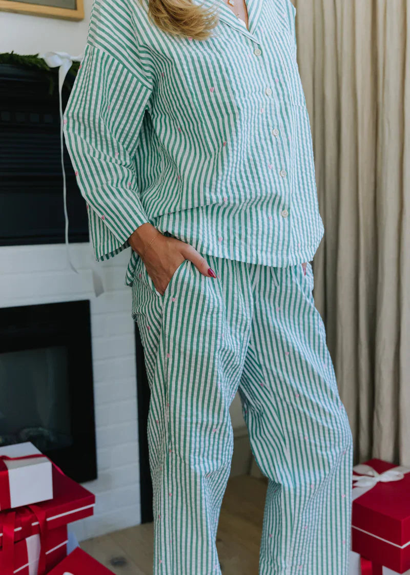 Striped Cotton Pajama Set