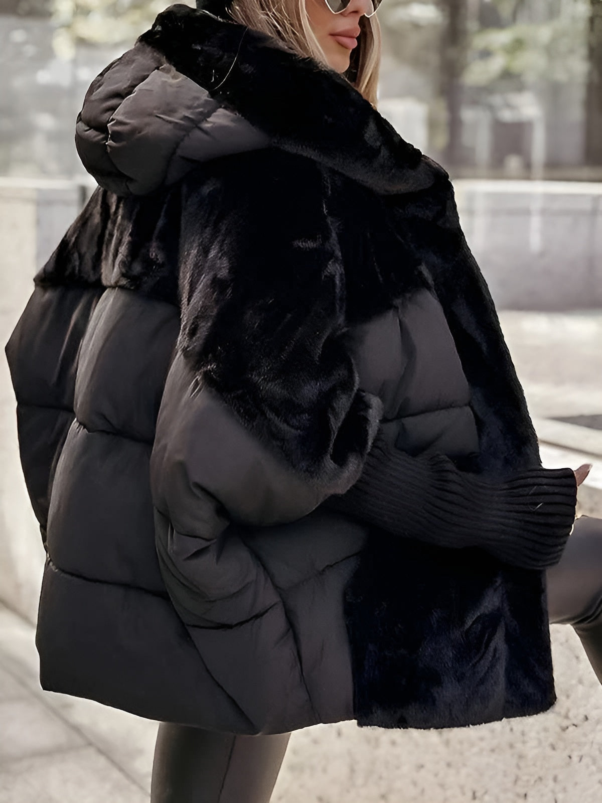 Faux Fur Puffer Jacket