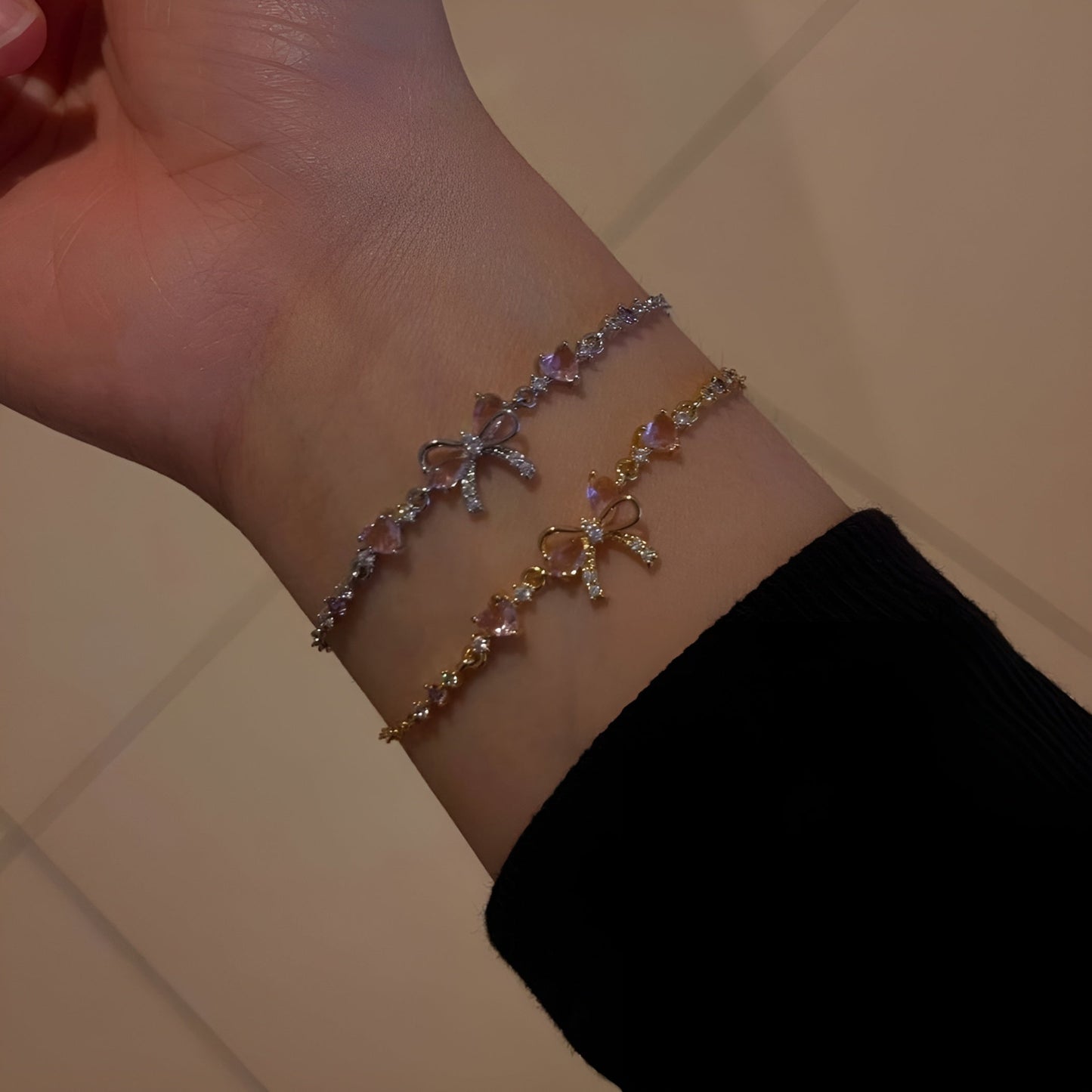Bow Charm Bracelet
