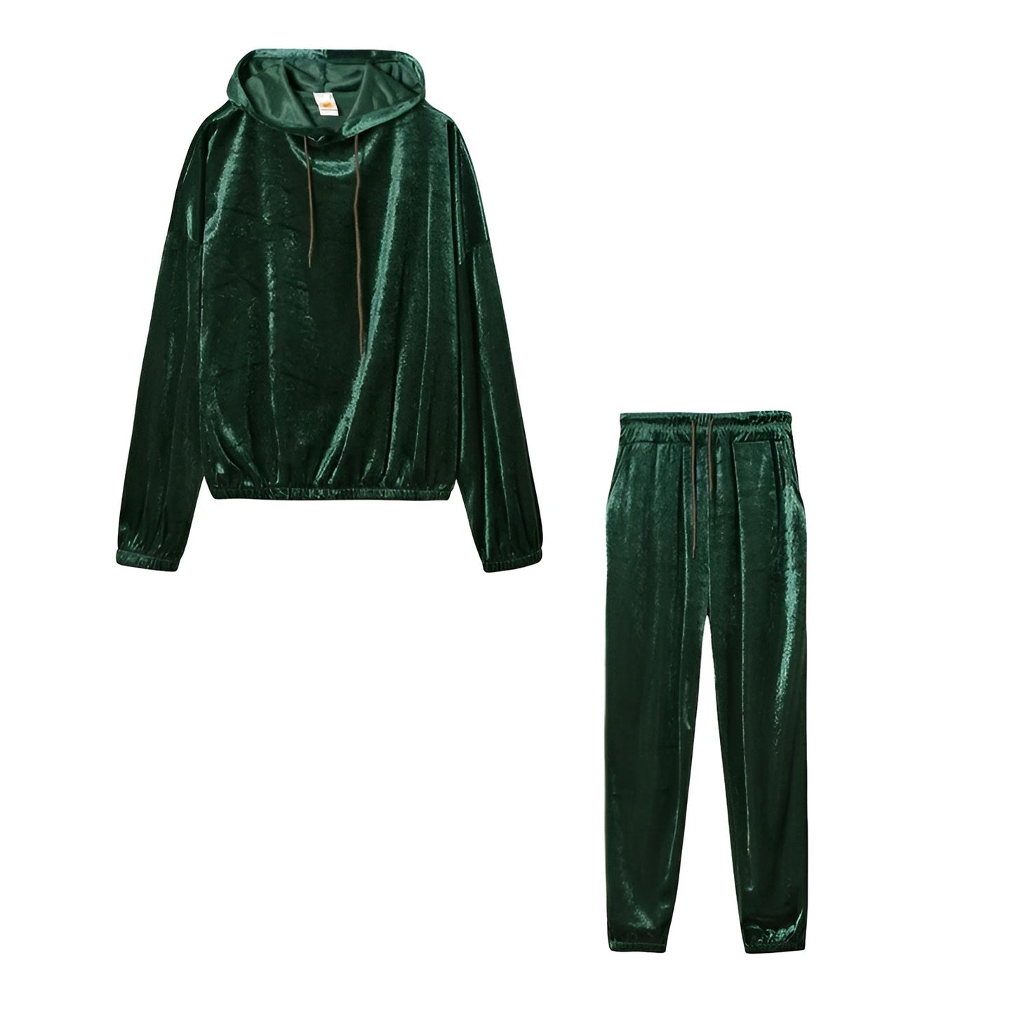 Velour Hoodie Jogger Set