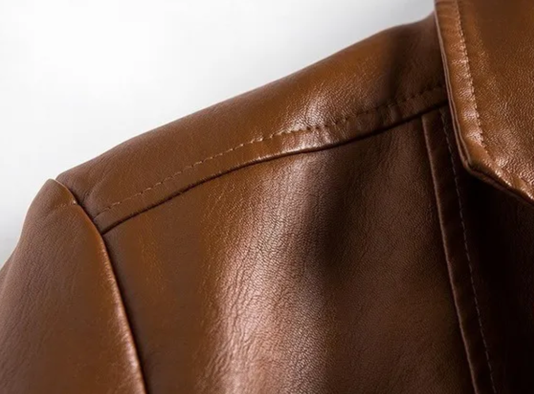 Men's Casual Leather Blazer