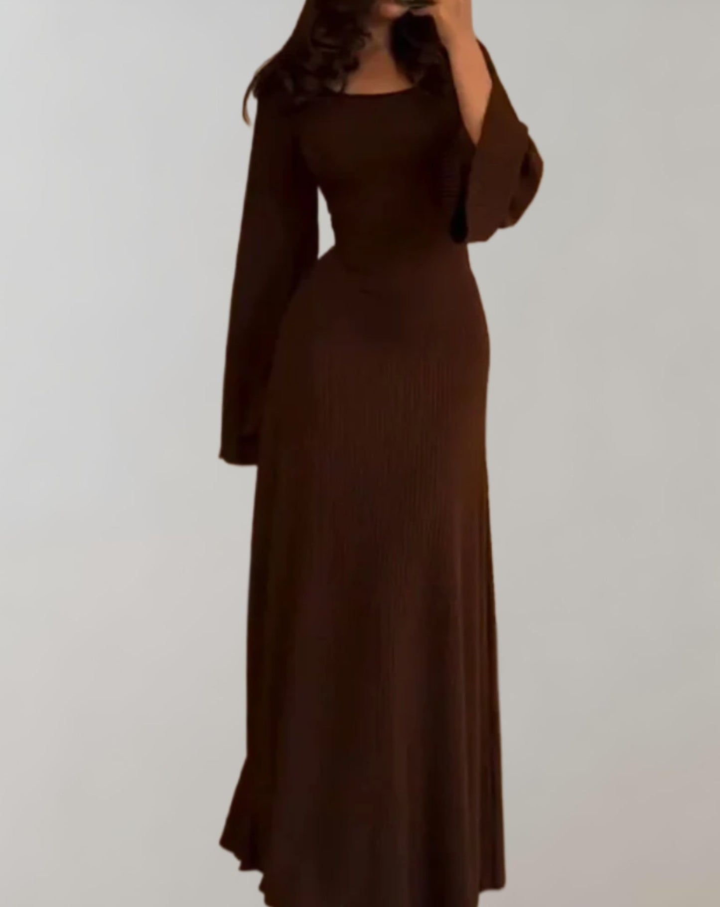 Lavender Ribbed Maxi Dress