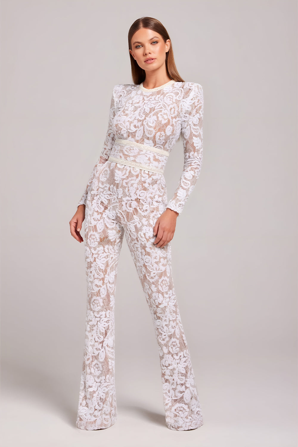 Lace Flared Jumpsuit