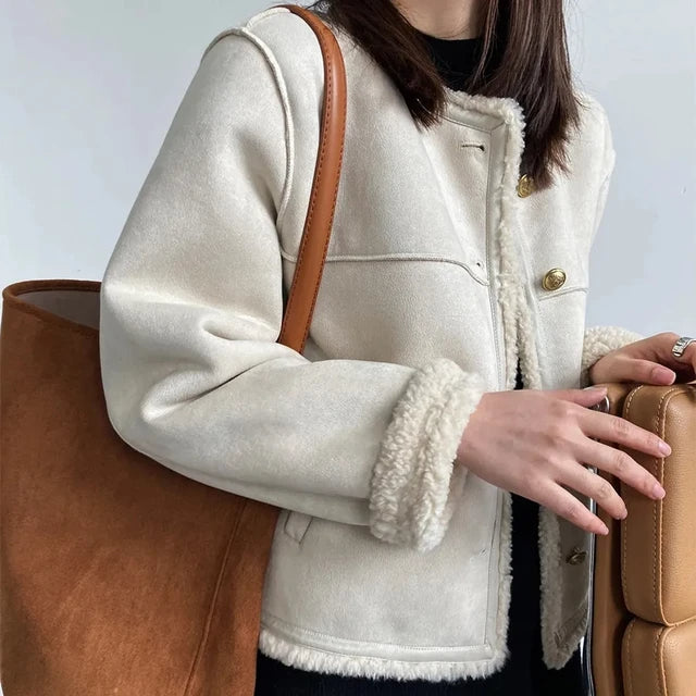 Faux Shearling Lined Jacket