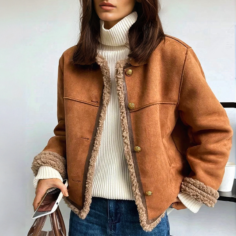 Faux Shearling Lined Jacket