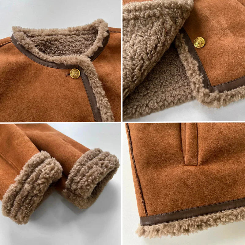 Faux Shearling Lined Jacket