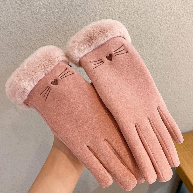 Faux Fur Winter Gloves