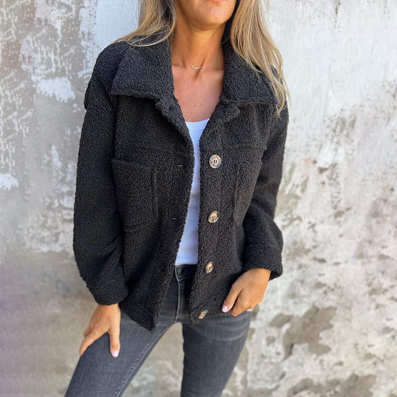 Teddy Button-Up Jacket
